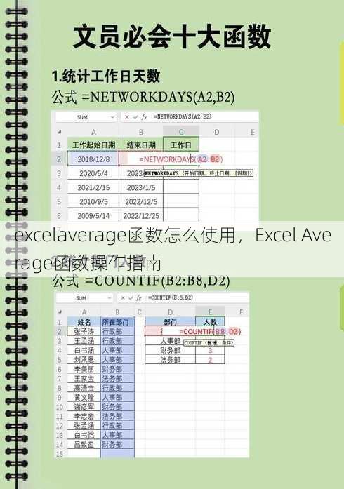 excelaverage函数怎么使用