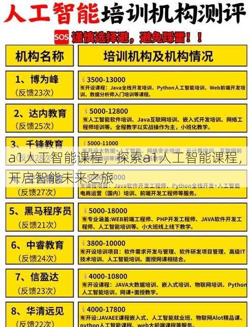 a1人工智能课程