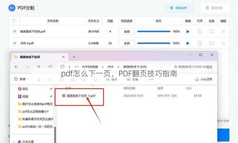pdf怎么下一页
