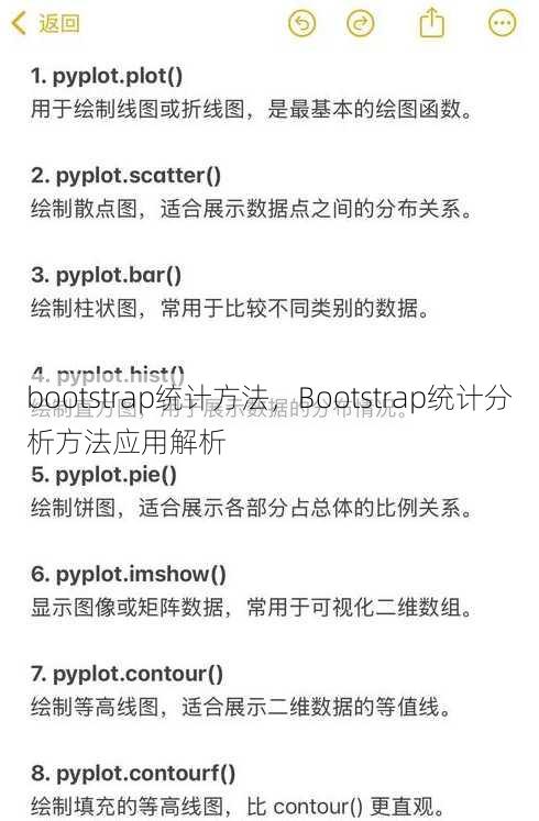 bootstrap统计方法