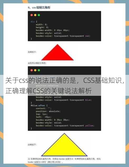 关于css的说法正确的是