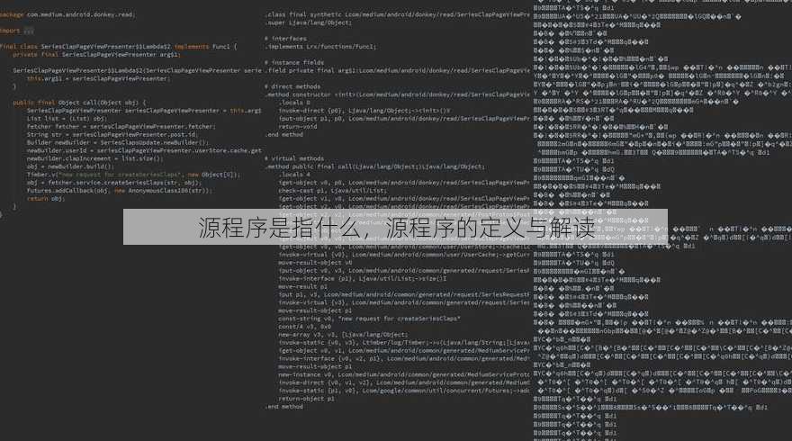 源程序是指什么