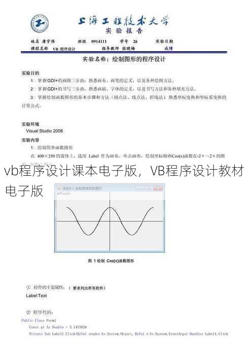 vb程序设计课本电子版