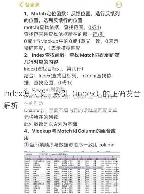 index怎么读