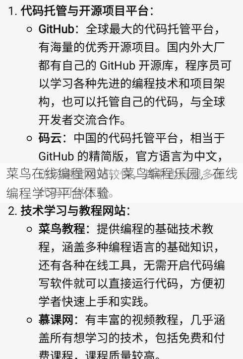 菜鸟在线编程网站