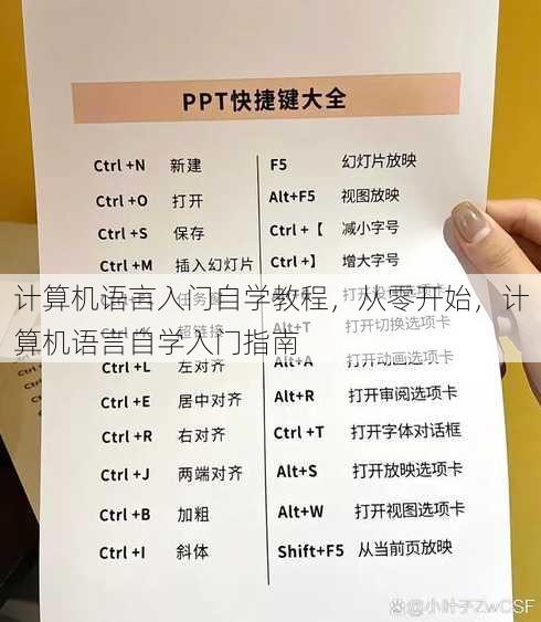 计算机语言入门自学教程