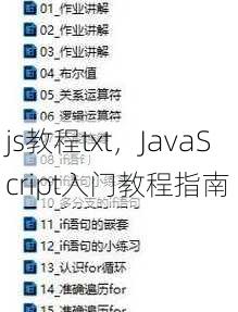 js教程txt