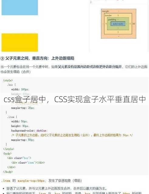css盒子居中