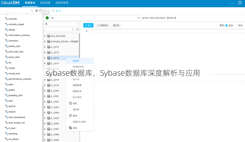 sybase数据库