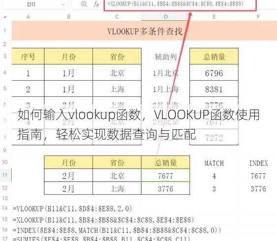如何输入vlookup函数