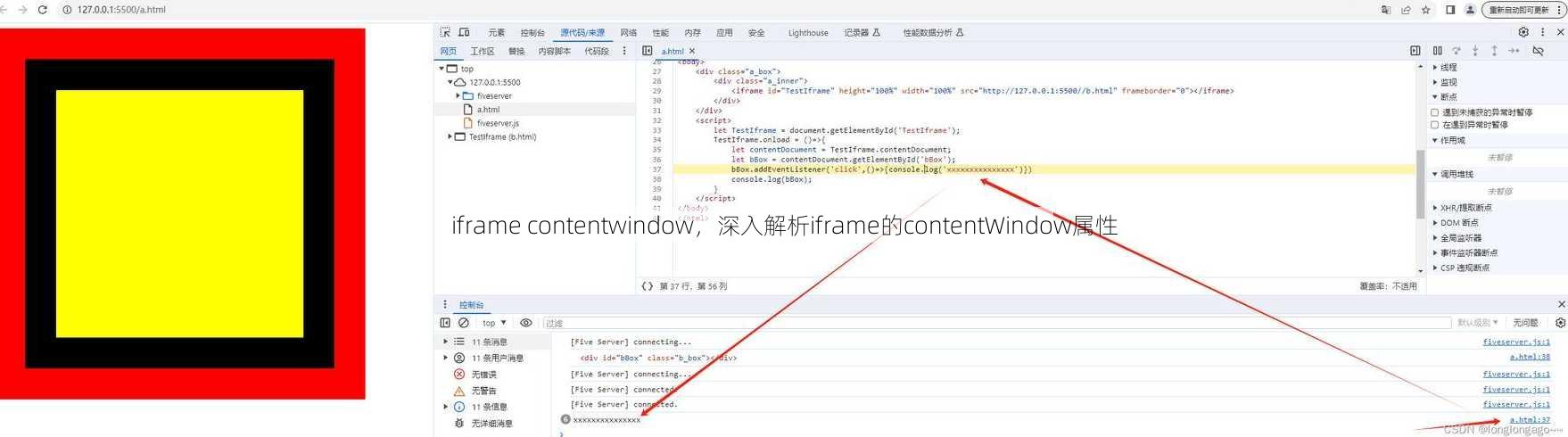 iframe contentwindow
