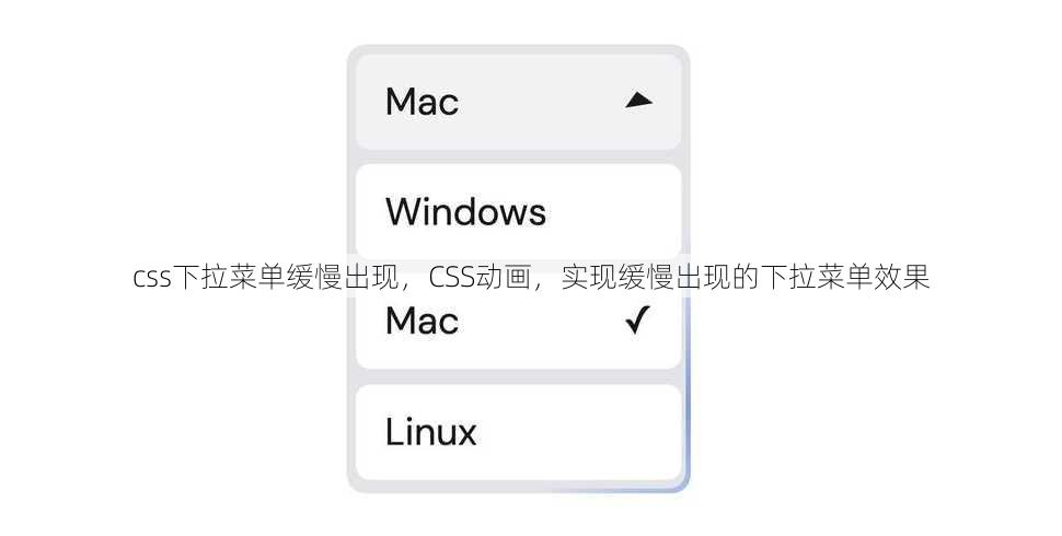 css下拉菜单缓慢出现