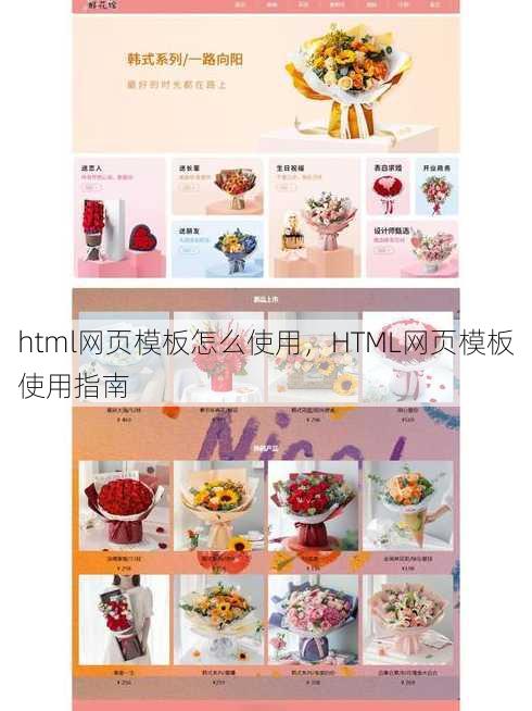 html网页模板怎么使用