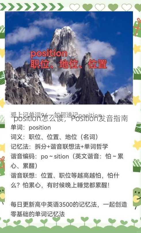 position怎么读