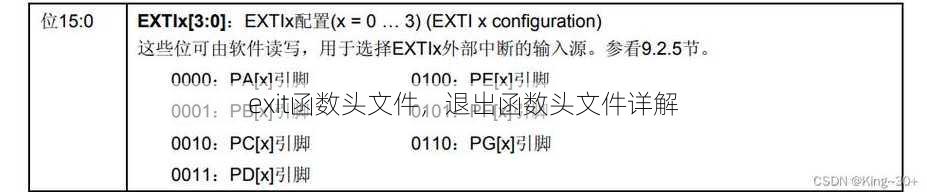 exit函数头文件