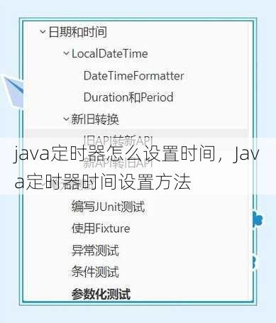 java定时器怎么设置时间