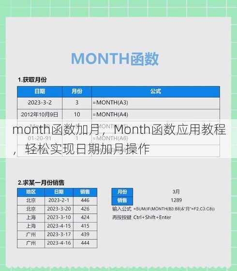 month函数加月