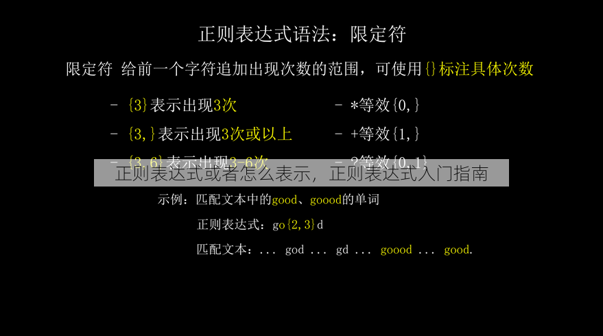 正则表达式或者怎么表示