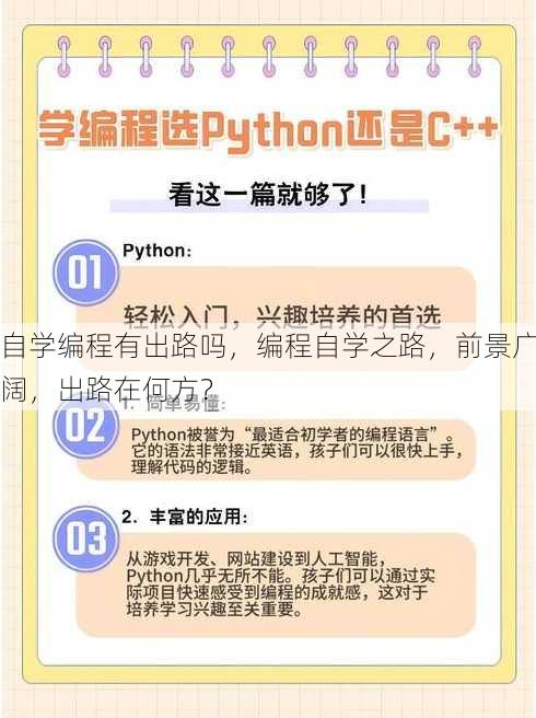 自学编程有出路吗