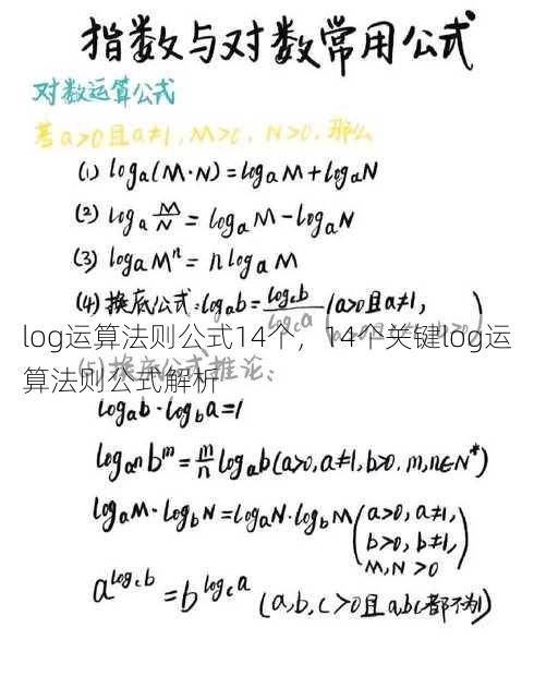 log运算法则公式14个