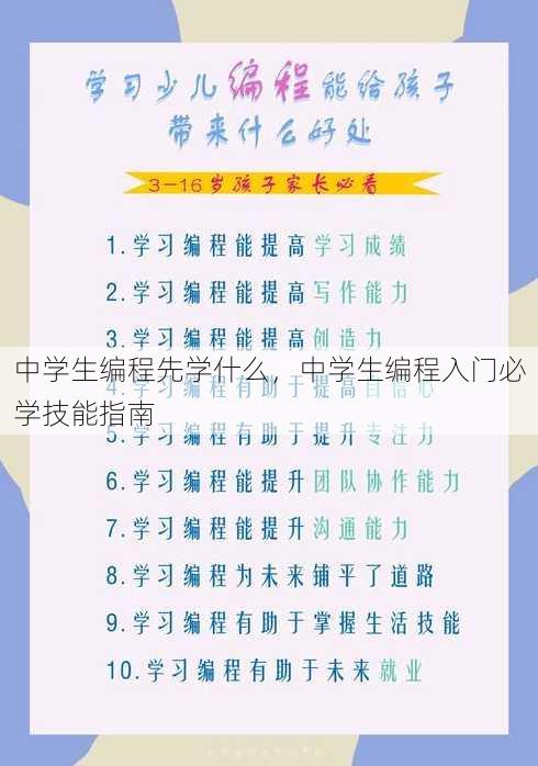 中学生编程先学什么