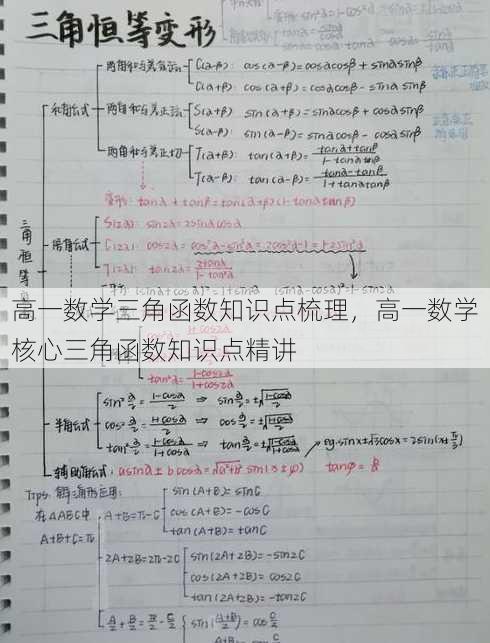 高一数学三角函数知识点梳理