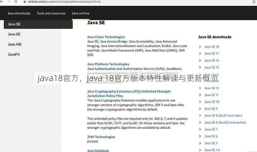 java18官方