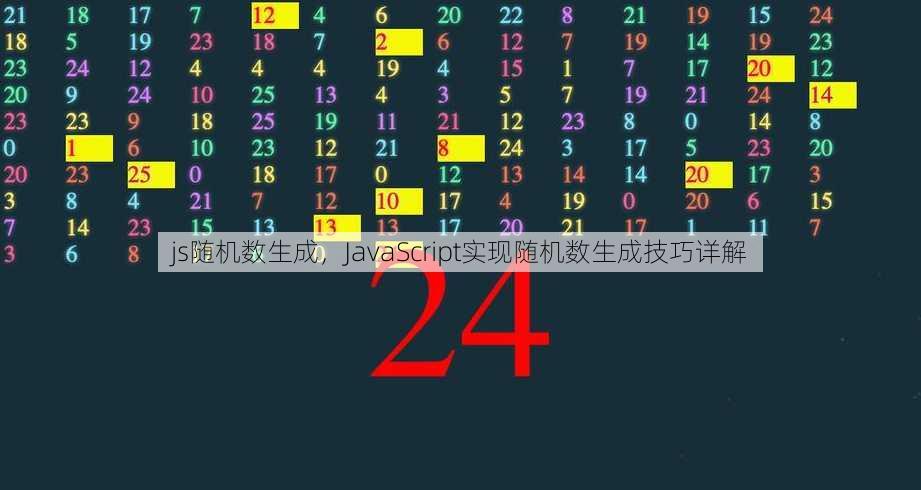 js随机数生成