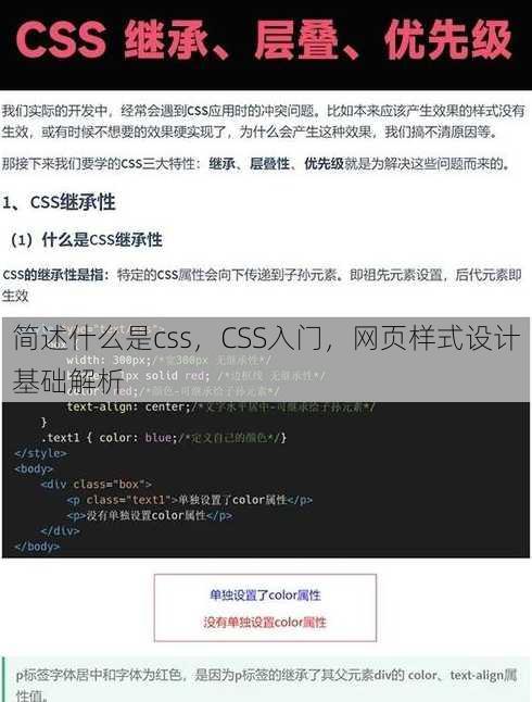 简述什么是css