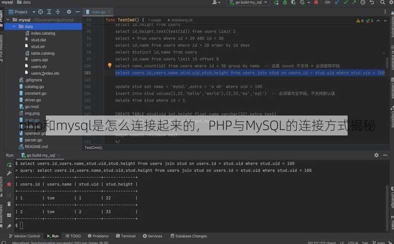 php和mysql是怎么连接起来的