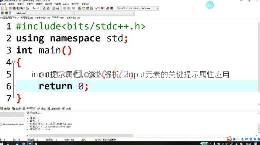 input提示属性