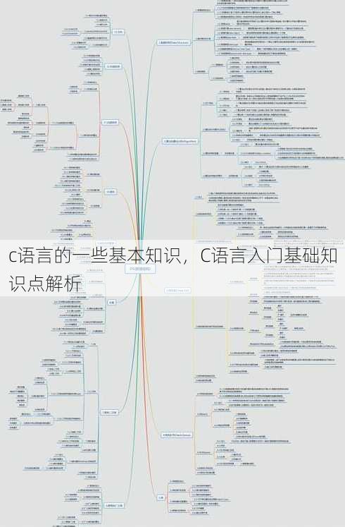 c语言的一些基本知识