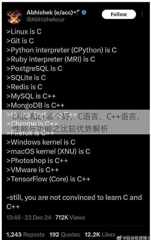 c和c 和c+哪个好