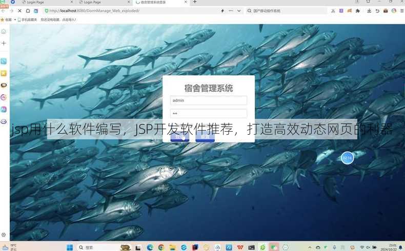 jsp用什么软件编写
