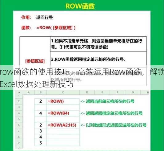 row函数的使用技巧