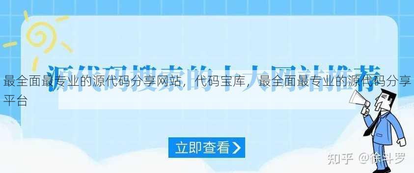 最全面最专业的源代码分享网站