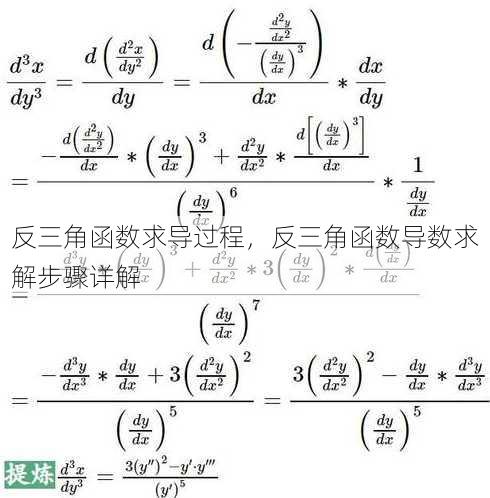 反三角函数求导过程