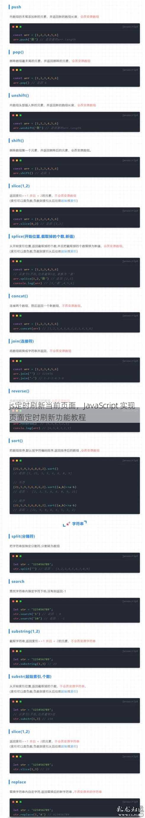 js定时刷新当前页面