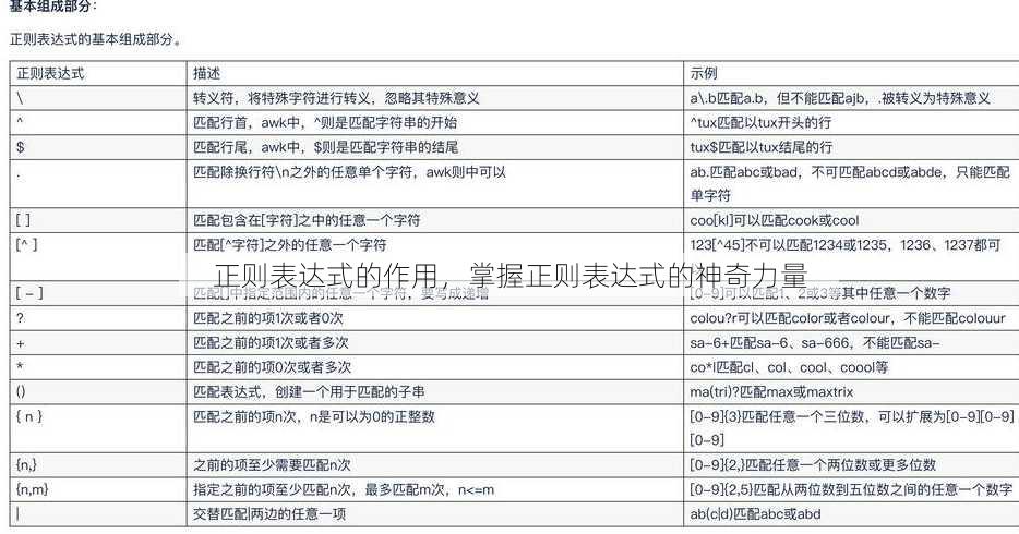 正则表达式的作用