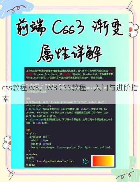 css教程 w3