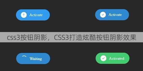 css3按钮阴影