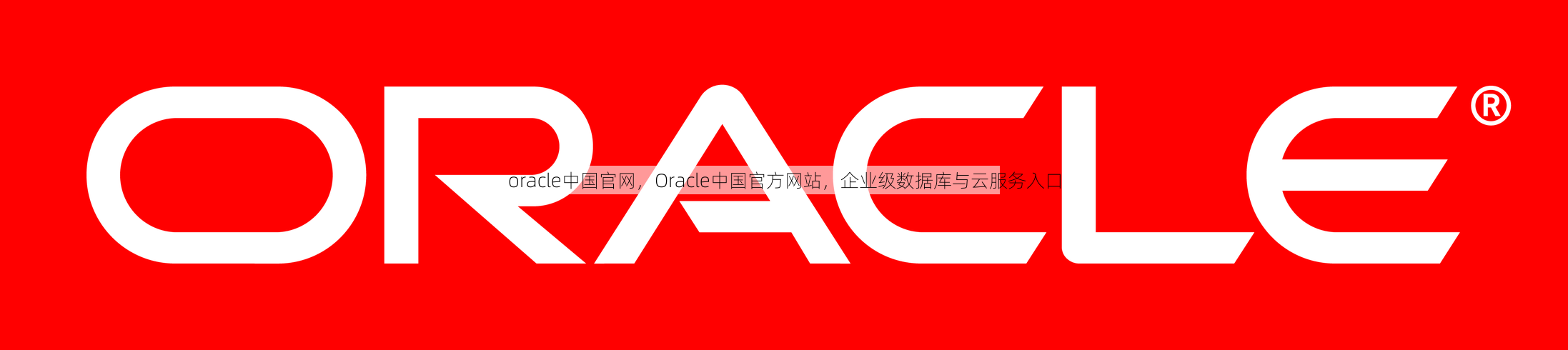 oracle中国官网
