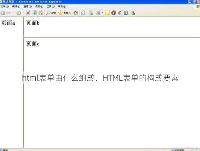 html表单由什么组成