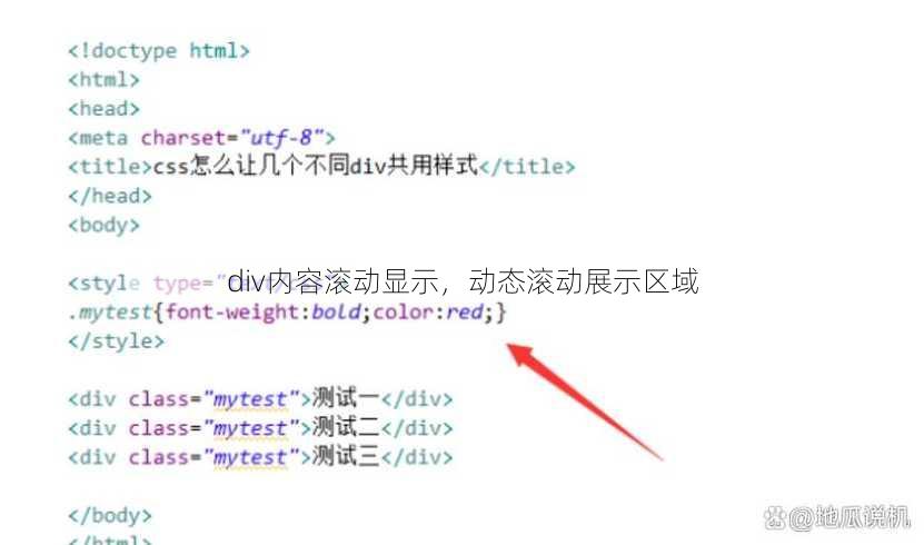 div内容滚动显示