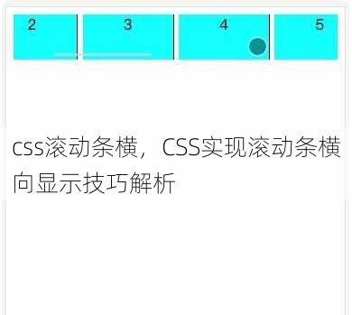 css滚动条横