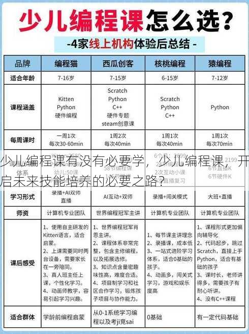 少儿编程课有没有必要学