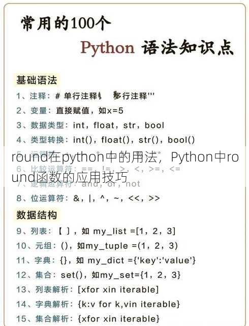round在python中的用法