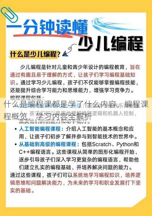 什么是编程课都是学了什么内容