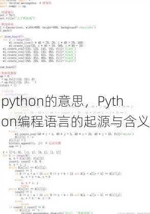 python的意思