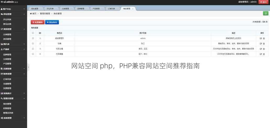网站空间 php